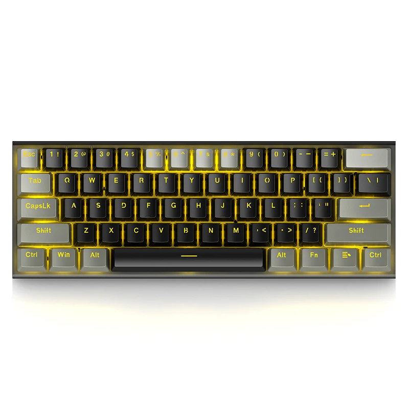 E-YOOSO 60% Mechanical Keyboard Custom Spanish English Teclado Gamer Ergonomic PC Computer Laptop RGB Backlit Gaming Keyboards