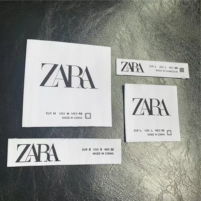 White Label Washable Clothing Neck Screen Garment Label Price Tag Clothing Label For Garments