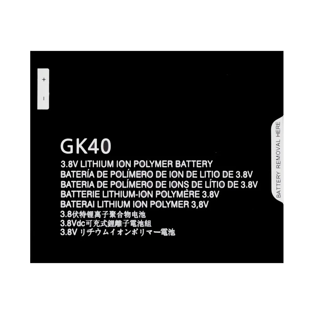 
Battery GK40 For Motorola Moto G4 Play E4 XT1766 XT1607 Replacement Li-ion ion Mobile Phone High Quality 2800mAh 3.8V 