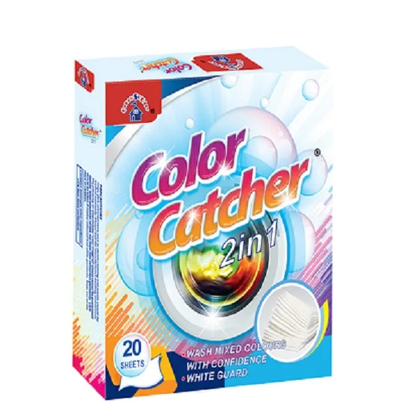High quality fast colour catcher natural degradable clothing color absorbent family clothing cleaning laundry partner