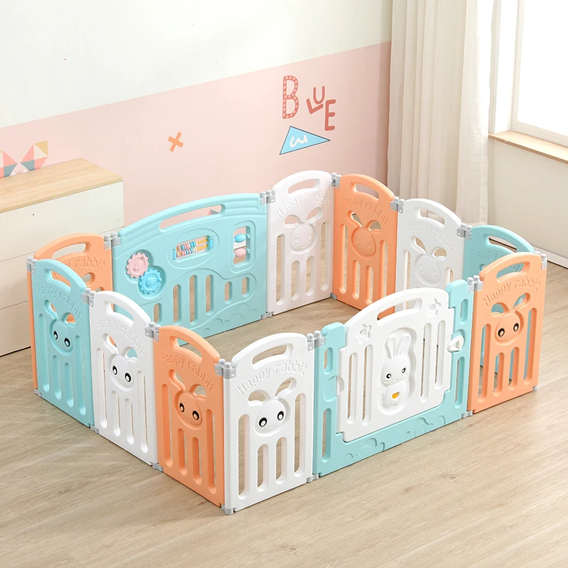Indoor Foam Play Area For Babies Children Toys Kids Products Safety Barriers Baby Playpen Plastic Fence With 16+2 Panel