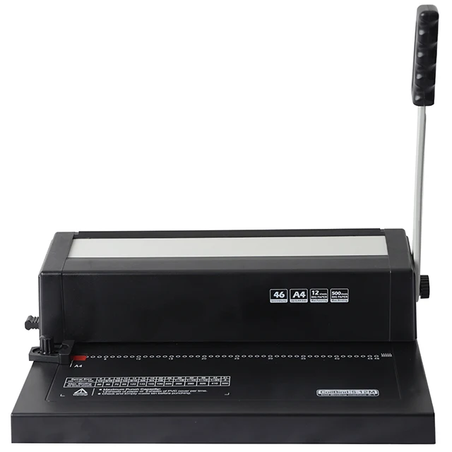 S12M одна катушка для переплета A4 ручная машина 46(4:1) и 49(6 мм) отверстий календарь штамповочная