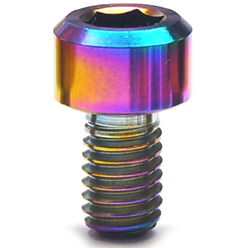 Gr5 Anodized Colored M3 M4 M5 M6 M7 M8 M10 Bicycle Motorcycle Titanium Bolt Screw
