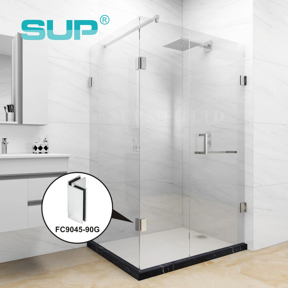 90 degree glass to wall shower door brass guangzhou hinge