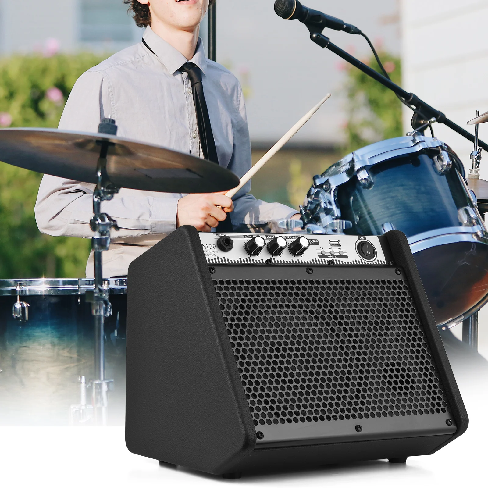 Drums, Pails 20W Mini Portable Electric Drum Amplifier
