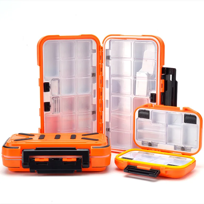 Bait Lure Hook Storage Fishing Accessories Plastic Storage Case Double Sided Fishing Tackle Box