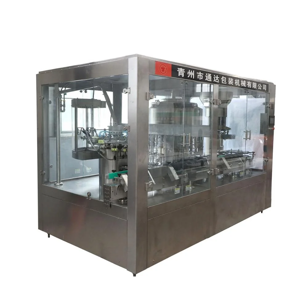 beverage nitrogen injection wine filling and corking Monoblock bottling filling machine for bottled wine production line