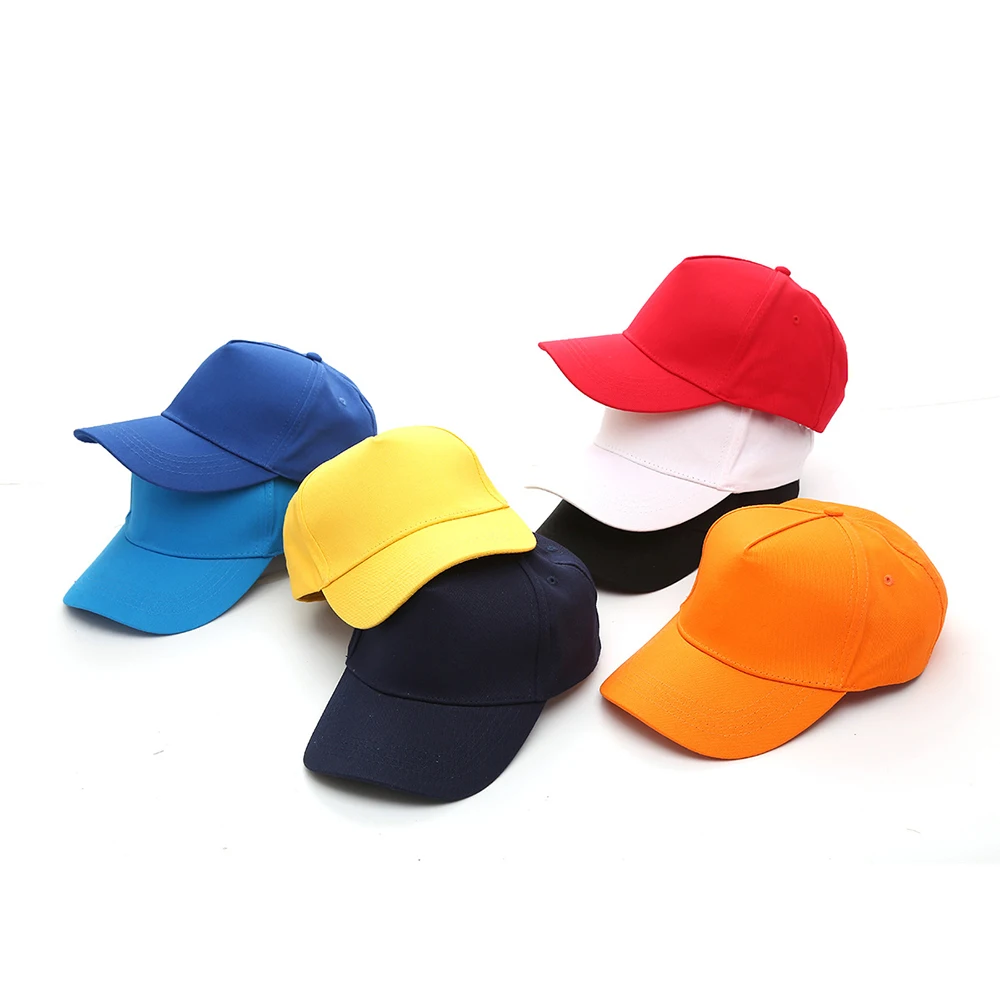 Wholesale Custom Logo Unisex Plain 5 Panel Baseball Hats Men Women Cheap curved brim snapback