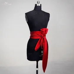 RSS12 Red Sash Satin Wedding Belt