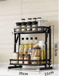 foldable spice and utensils accessories cutting board rack kitchen steel rack