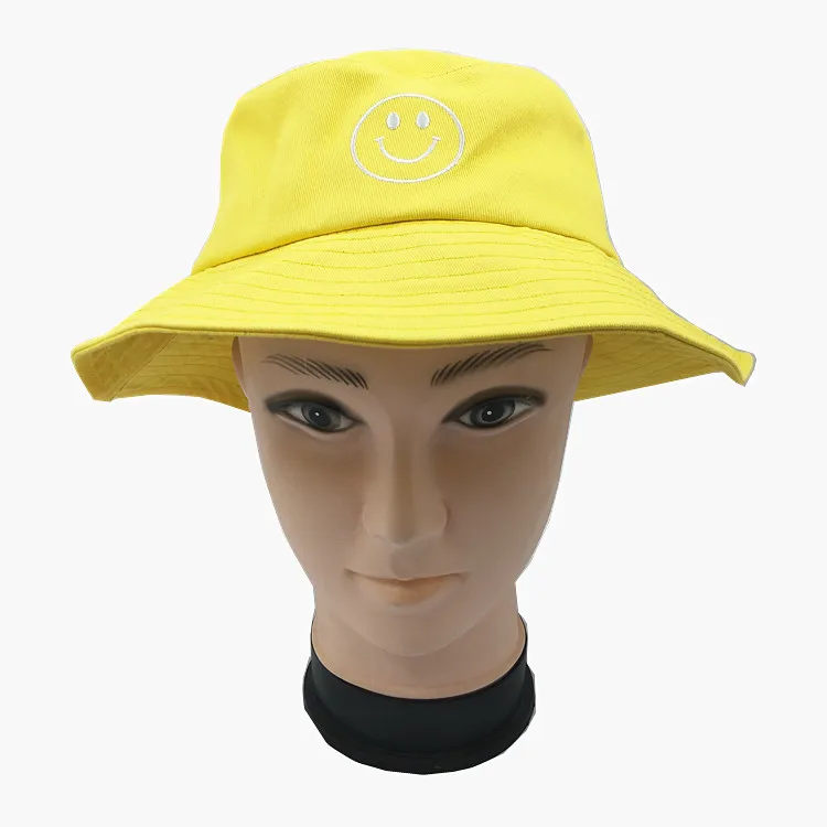 Custom Unique Multi-color Wide Brim Bucket Hats With Customized Embroidered Logo