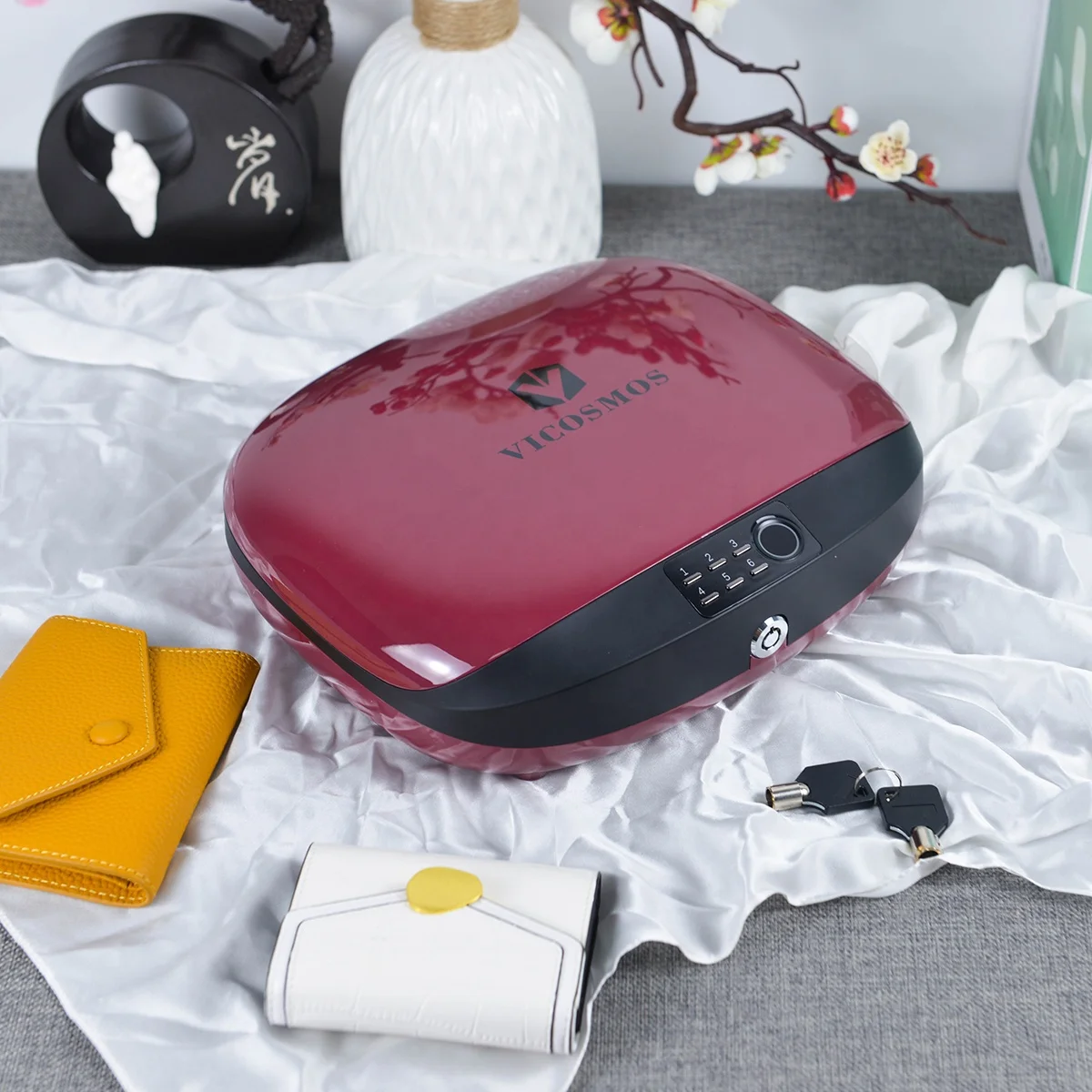 Luxury Jewelry Boxes Fingerprint Factory new arrival Portable Box Watch and Jewelry For Women