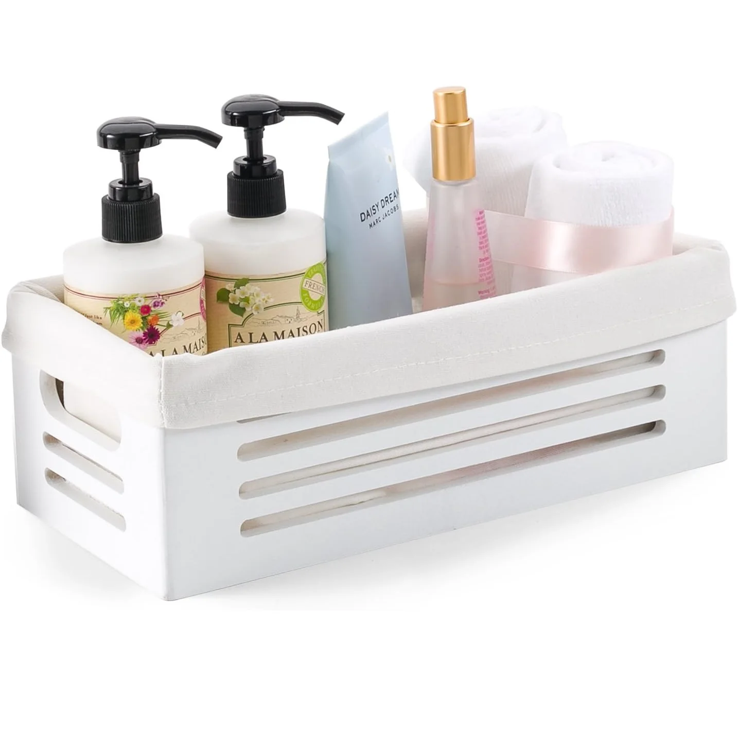 Bathroom toilet paper storage basket bamboo wood decor box and Wooden Bathroom Organizer