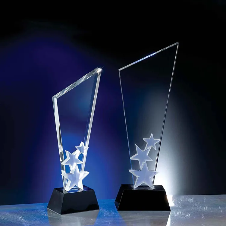 2024 new wholesale new design optical k9 blank crystal glass trophy 2021 personality custom crystal award trophies