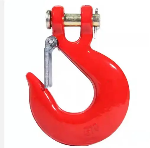 G70 Alloy Steel Towing Chain Hook Drop Forged Clevis Crane Lifting Slip Snap Hook H331/A331 Electric Galvanized Clevis Slip Hook