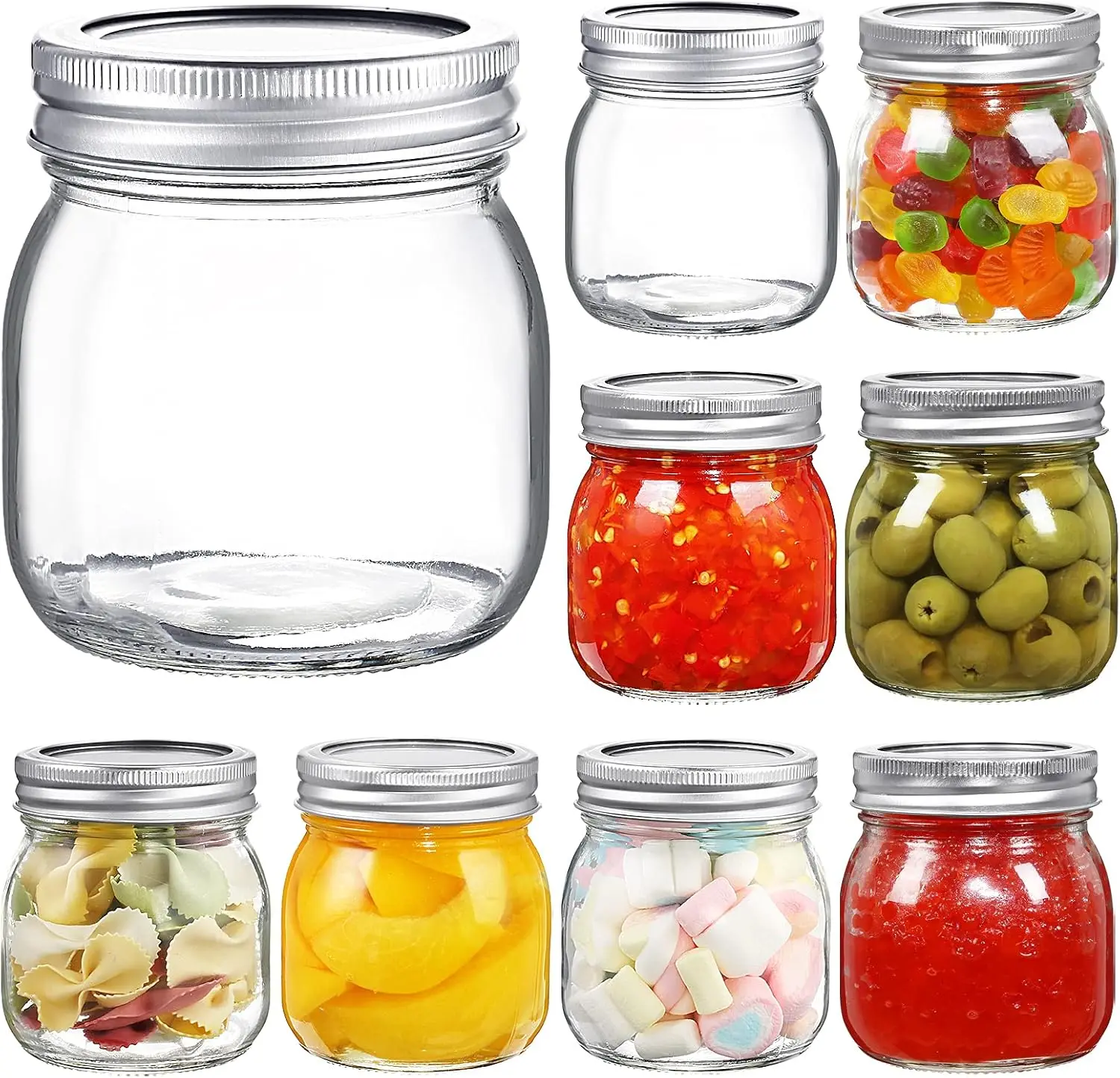 Fast Delivery 8oz 240ML mason jars Glass Storage Containers for Overnight Oats Jam Jelly Honey Beans