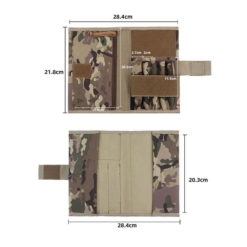 8 X 5 Inches Notebook Covers Custom Diary Outdoor Tactical