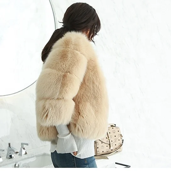 Low-Cost Sales Fur Coat Short Vegan Fur Coats Fur Coat Women