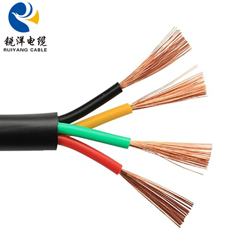 2021 Low voltage rvv insulated electric power cable 4x1.5mm2