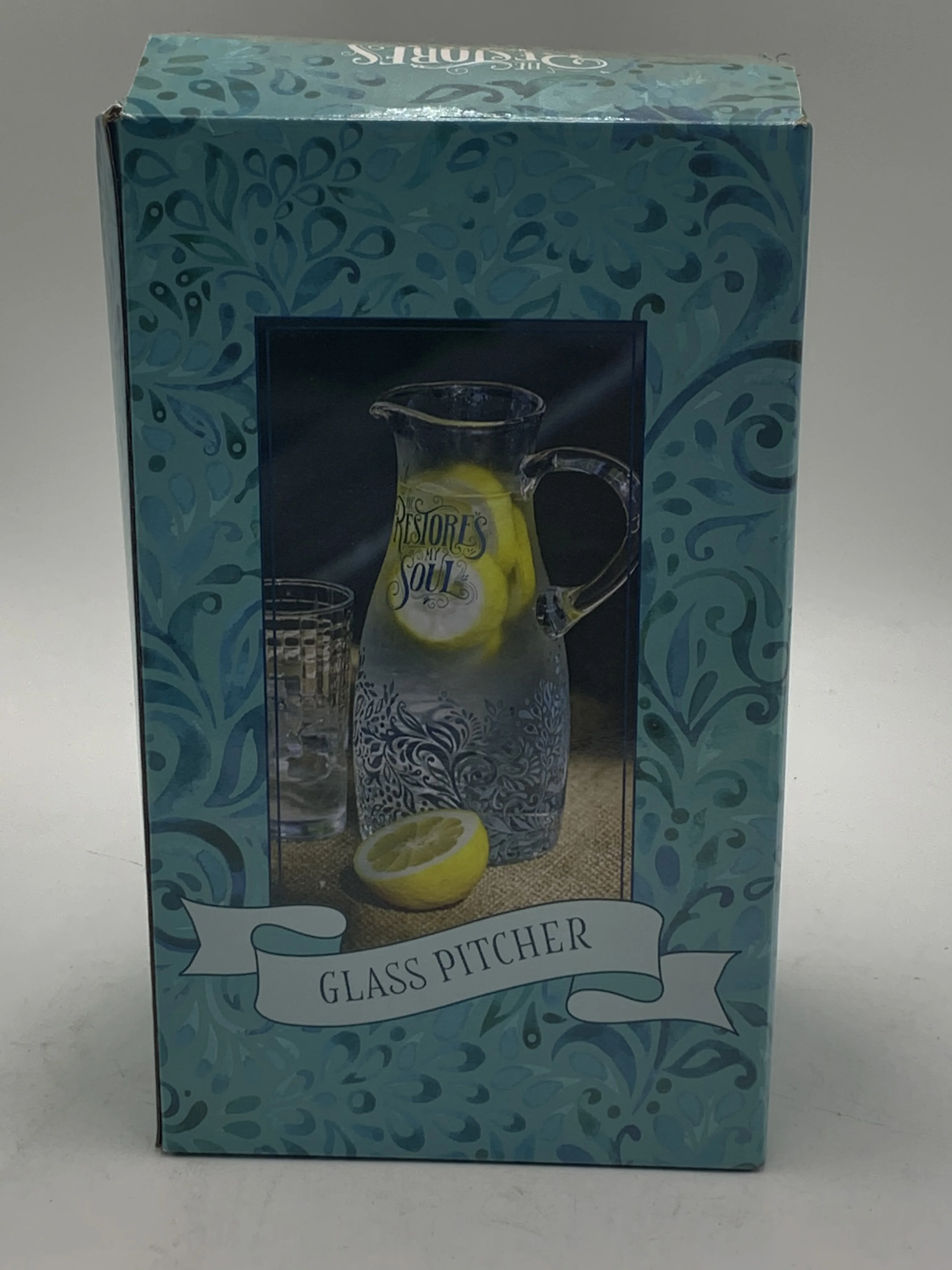 White 1L Glass Box CLASSIC Tableware Jug Water Pots & Kettles Glass Pitcher Gifts Glass Business Sustainable 1050 ML 1000pcs