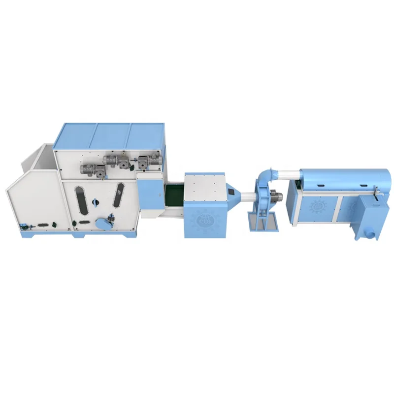 China Automatic Cotton Ball Polyester Fiber Carding Opener Pillow Stuffing Make Fill Production Machine