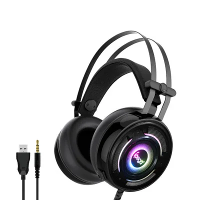 Gaming Headset for Xbox Headphones for Playstation5 Game Headset with Noise Canceling Mic & LED Light Compatible with Switch/PCC