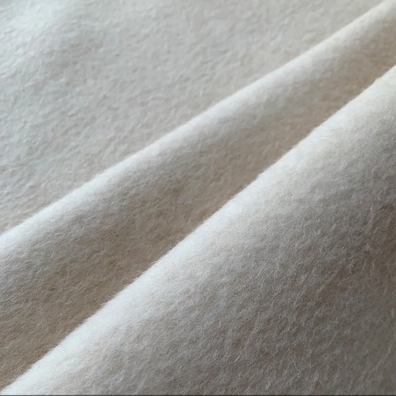 New Design Fox Fur Collar Cuffs Winter Coats Real Alpaca Wool Cashmere Long Coat for Women