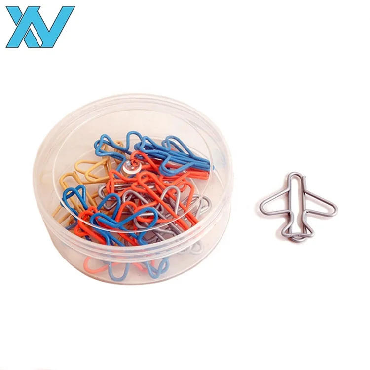 promotional gift custom airplane shape paper clip