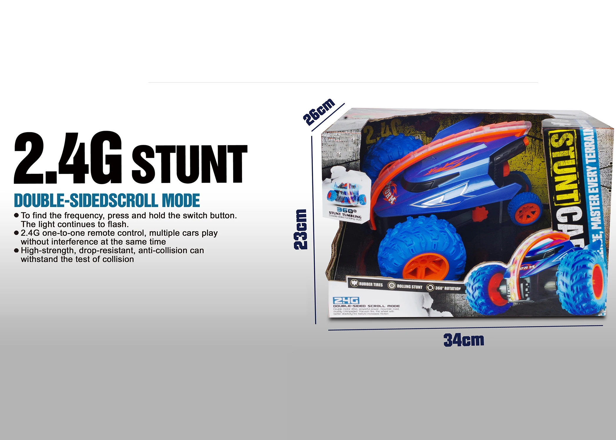 RC Car 2.4G 4CH Stunt Drift Deformation Buggy Car Rock Crawler Roll Car 360 Degree Flip Kids Robot RC Cars Toys