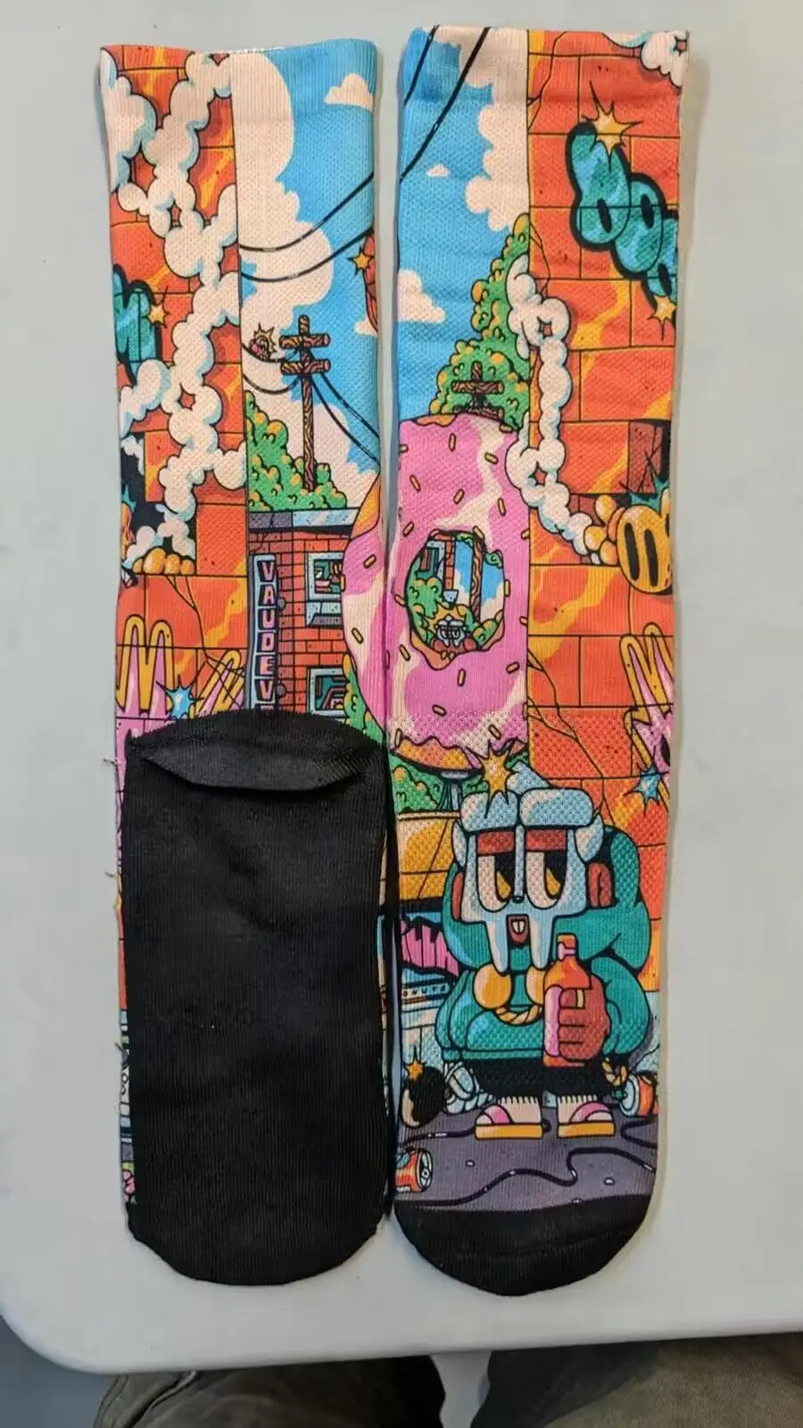 Wholesale funny DIY Bulk tube Plain white blank socks for sublimation