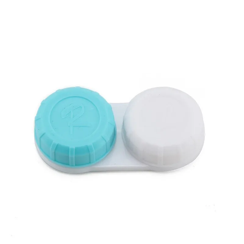 5.5*2.7*1.3cm Plastic Contact lens double companion box glasses accessories for Eyes travel Kit Holder Container