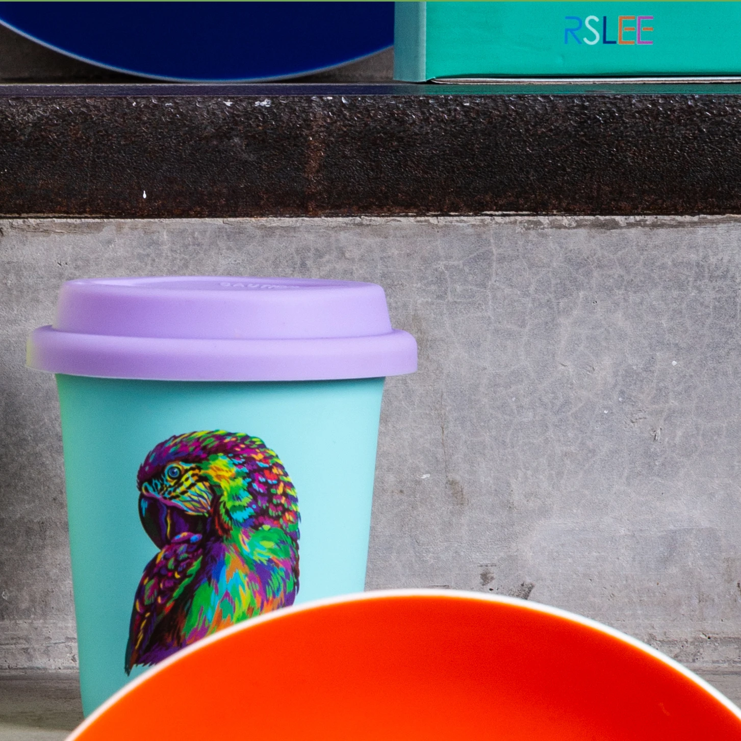 Rslee hot selling soft touch ceramic mug animal design porcelain mug ceramic tea cup