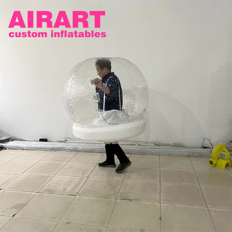 ytArtair Inflatable Factory Customize Inflatable PVC Ball Costume,Hot Sale Inflat Suit Costume,Christmas Inflate Snow Globe Suit