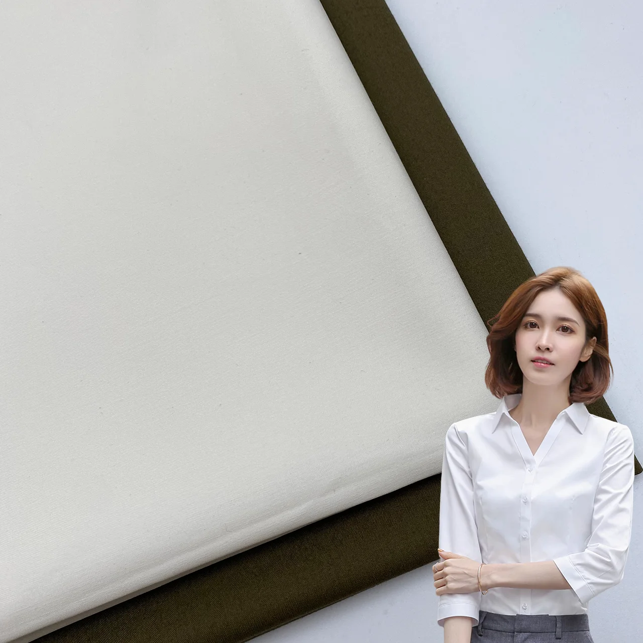 60s*60s high density Satin pattern 100%cotton fabric for work clothes,shirt,cotton dresses