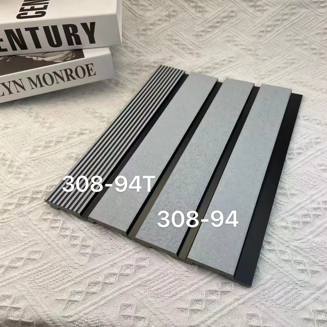 Hot Sale Interior Decorative Polystyrene Plastic Material Slat Wood Panels /PS Fluted Wall Panels