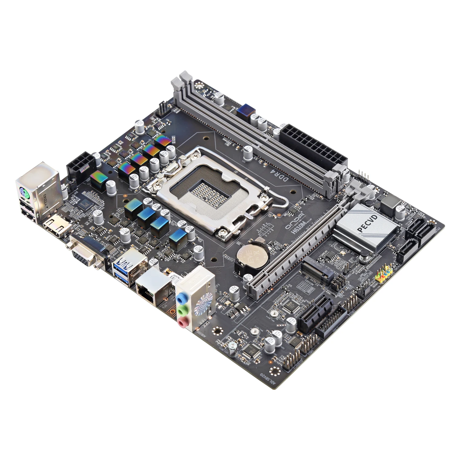 H610M Intel H610 Chipset motherboard with Onboard 2* 288-PIN DDR4 SDRAM Slot Support VGA/ HD