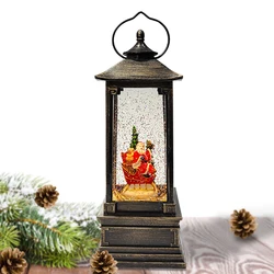 Santa Scene Lighting  Water Rotation Globe  Led Christmas  Snow  lantern