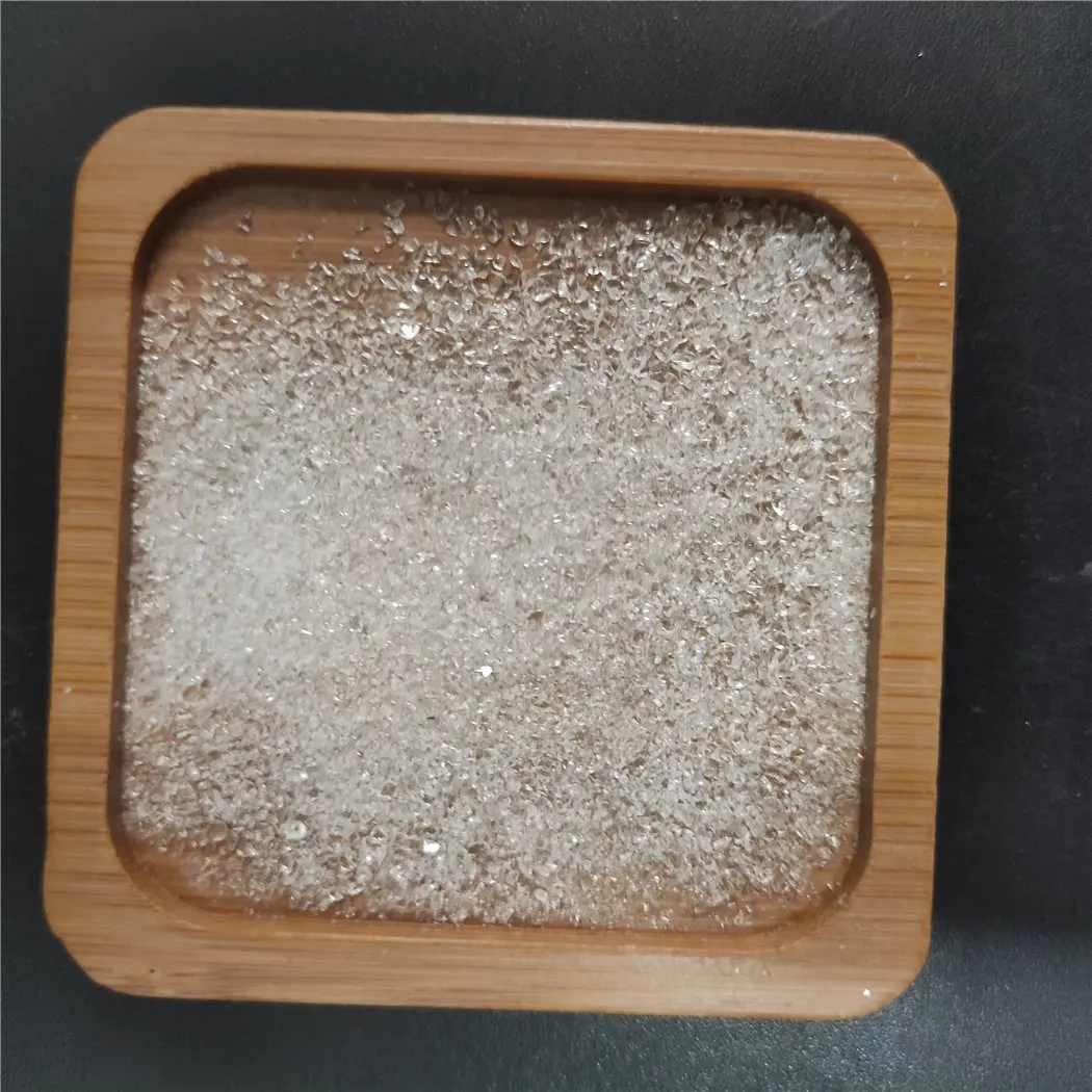  White Transparent glass sand for building