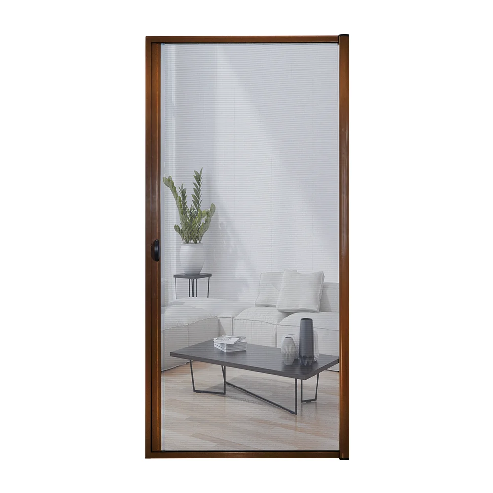 European Design Door Window Screen Retractable Fly Screen Door Tear Proof Roll up Bug Security Sliding Roller Screen Door