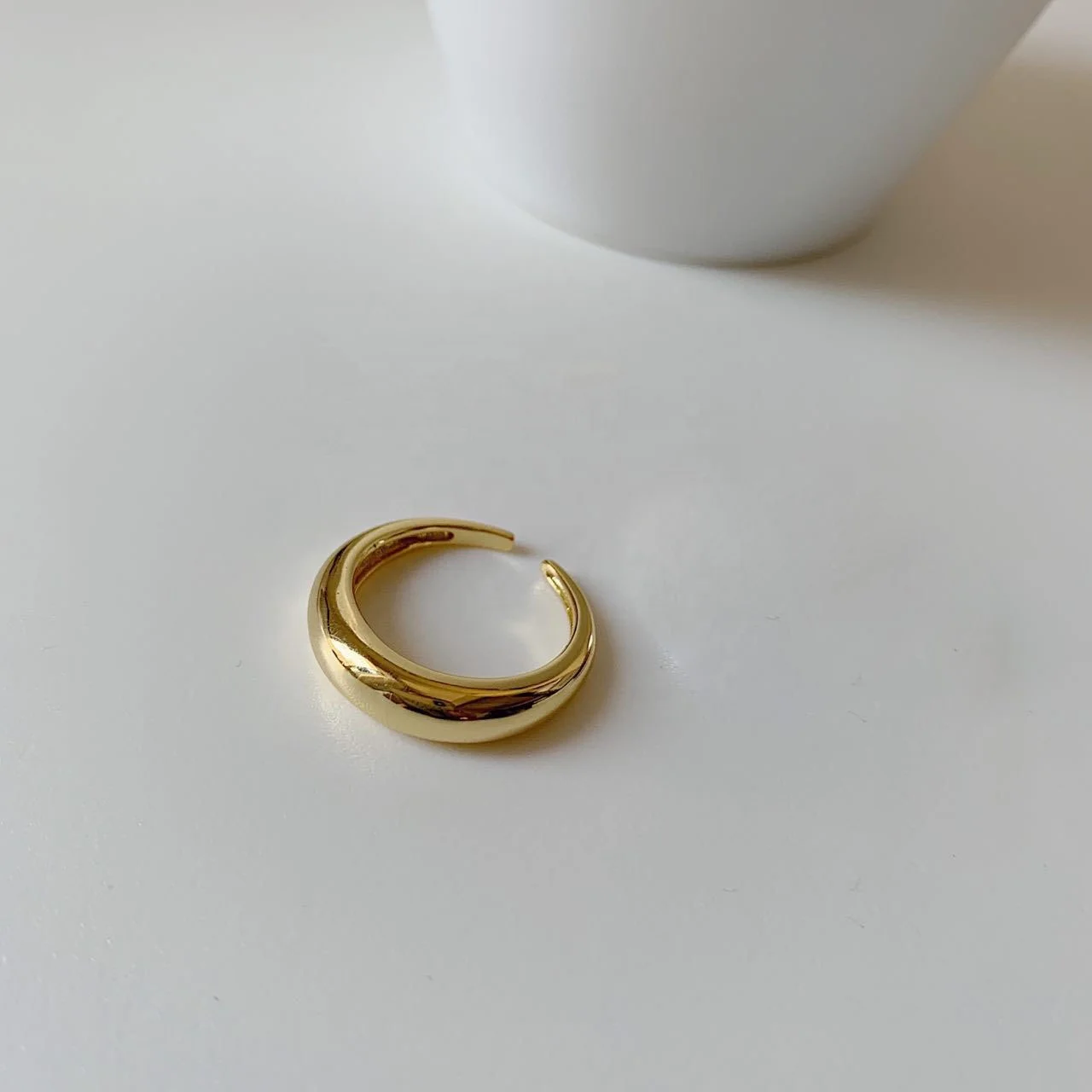 High Quality Silver Ladies 925 Sterling Silver Simple Ladies Ring Set Wedding Jewelry