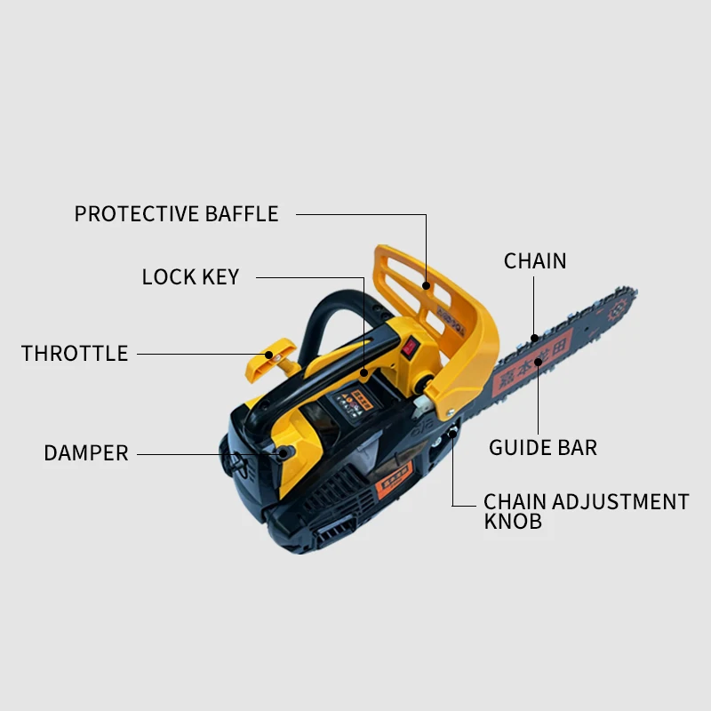 Motosierra 2500 Chain Saw 25cc Small Petrol Chainsaw for Sale