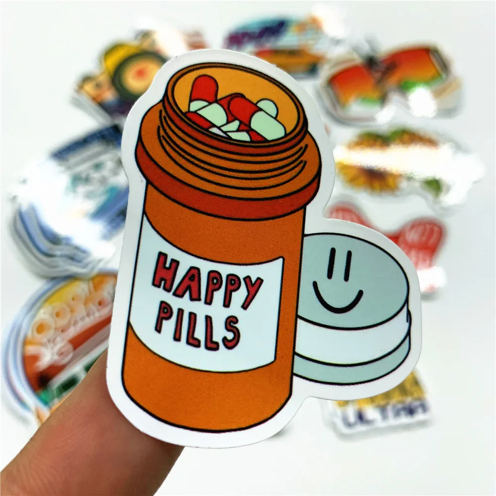 Waterproof UV Resist PVC Back Cut Durable Custom Die Cut Vinyl Stickers Round Shape Vinyl Stickers