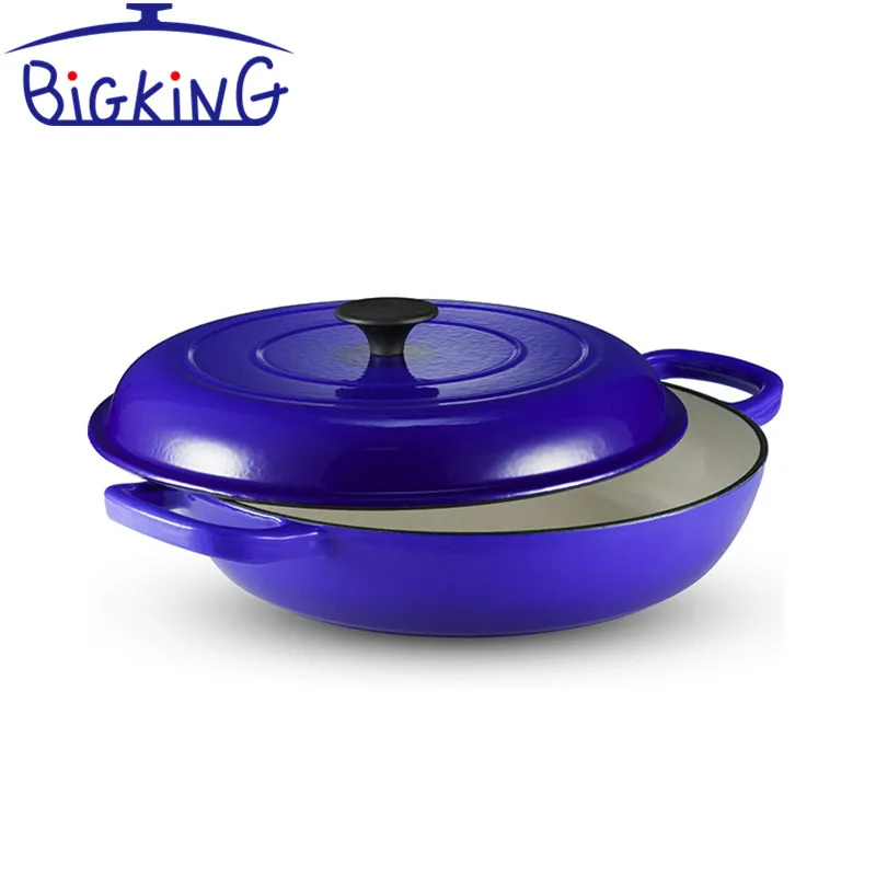Casserole Dish with Lid, Induction Hob/Oven Safe Cast Iron