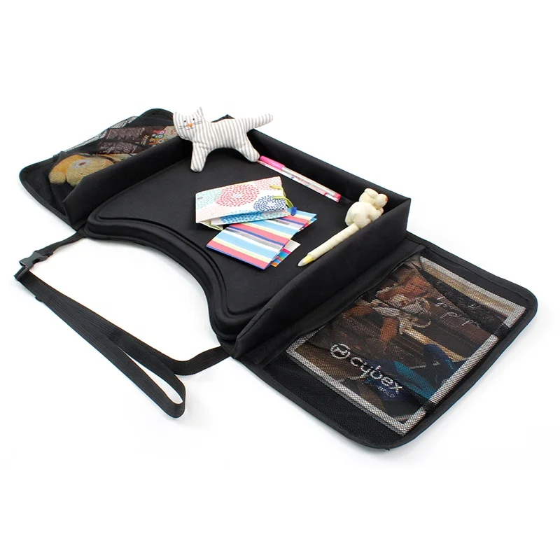 Customize Foldable kids car seat travel play tray toddler carseat activity tray Car Desk Seat
