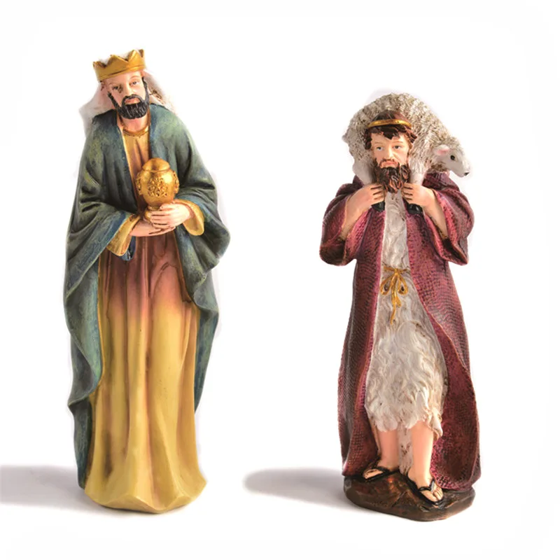 Resin crafts creative Jesus birth manger figure statue religion supplies decoration pictures factory customization