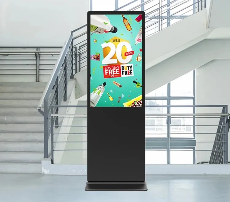 Indoor Android Vertical LCD Touch Screen Kiosk 32/43/49/55/65/75/86/100 Inch Floor Standing Display Digital Signage Displays