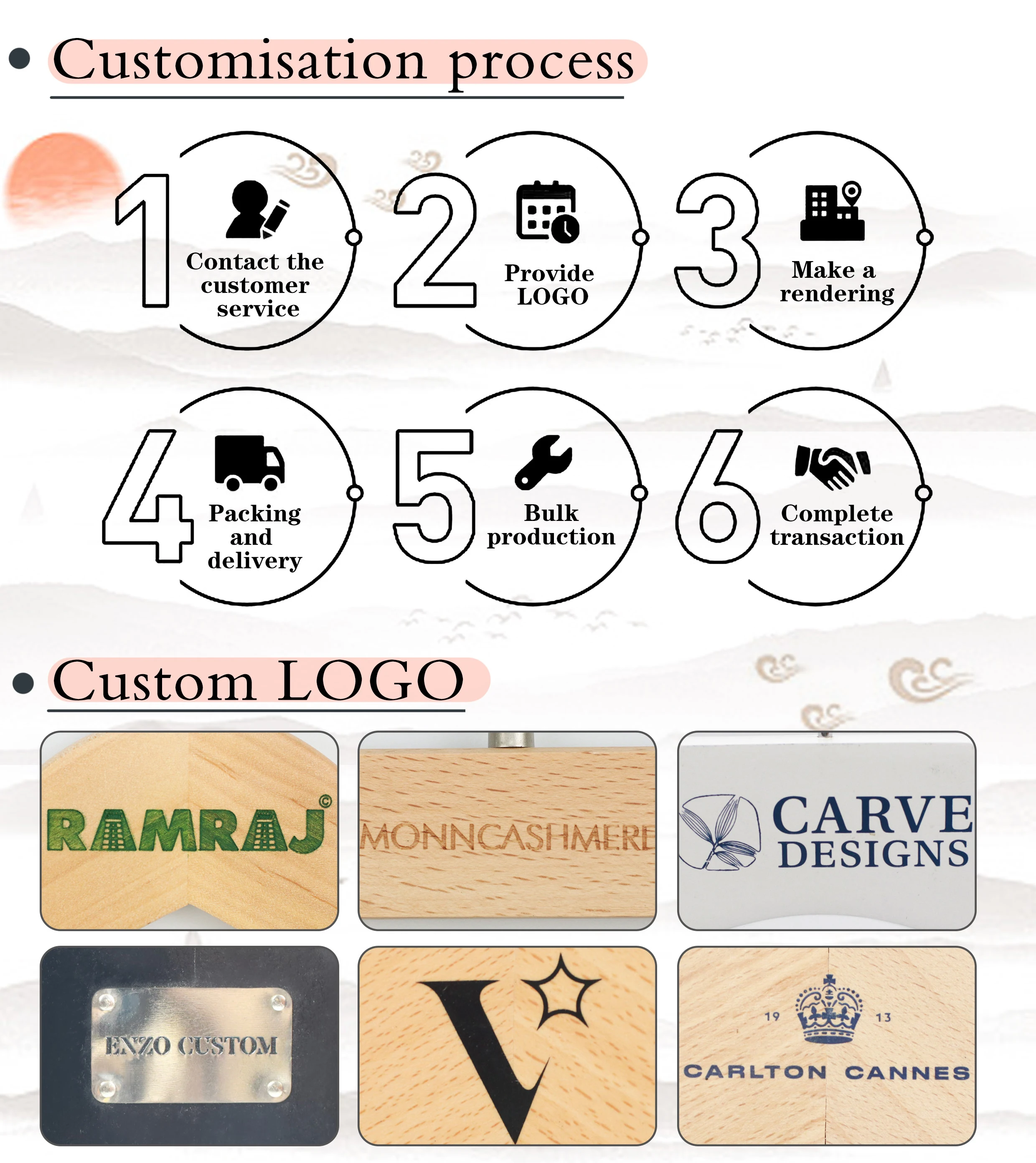 Custom Luxury Extra Wide Antique Custom Wooden Suit Hanger with Bar Round Hanger Wood Multifunctional Display in Shop with Logo