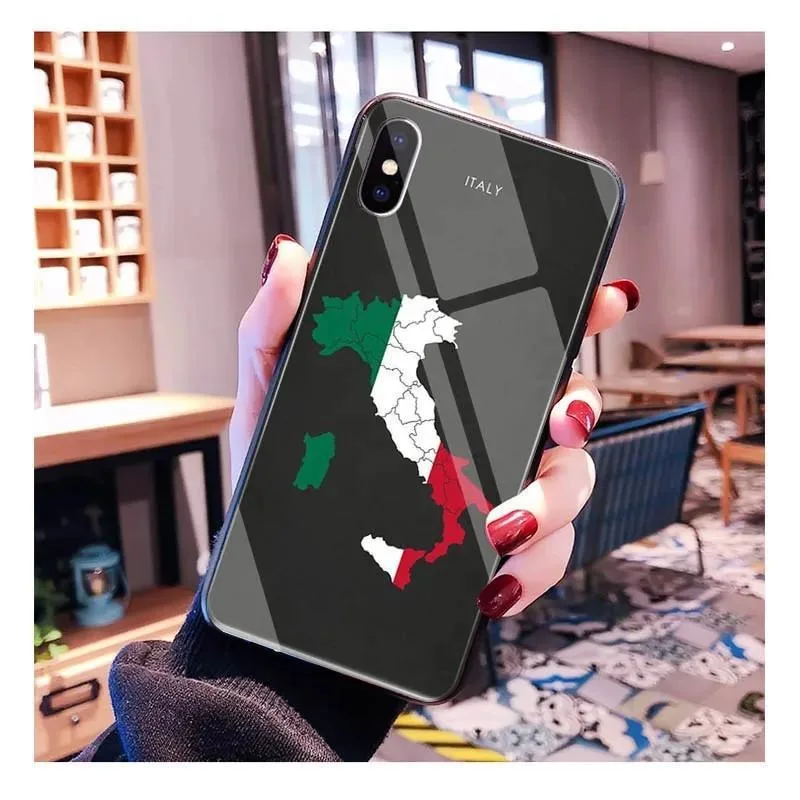 Italian Flag of Italy Mobile Phone Cases For Iphone 16 16plus 16pro 16promax 15 15plus 15pro 15promax Shockproof TPU Cover Shell