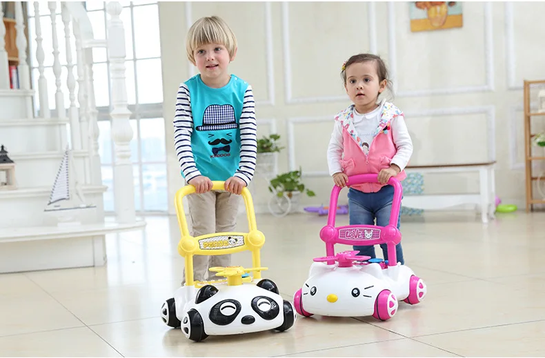 Baby walker can be raised and lowered speed trolley anti-rollover baby walker wholesale