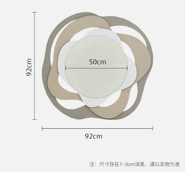 Modern Round  Metal Frame Circle Mounted bathroom Mirrors  home Decor Hanging Wall Mirror mirrors